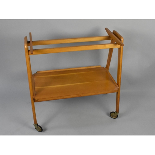 91 - A 1970s Two Tier Tray Top Trolley, 70cms Wide