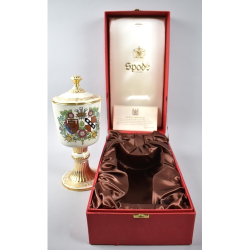 96 - A Boxed Limited Edition Spode Chalice and Cover Made to Commemorate the Royal Wedding 1981, No 337/5... 