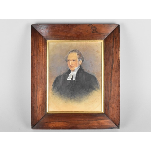 113 - A Framed Watercolour Portrait of Sir Peregrine Maitland of Brighton by Emily Scott Dated 1851 in Ros... 