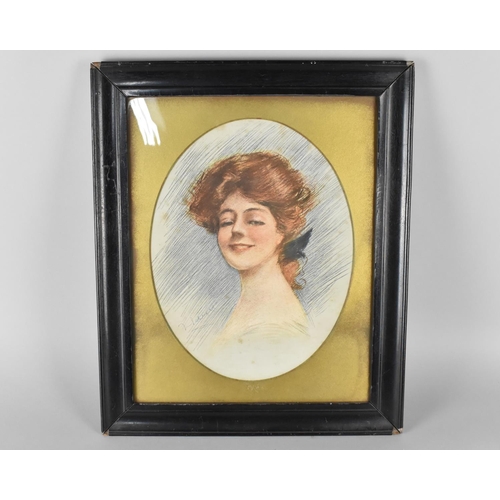 150 - A Framed Portrait Print, Frame 37cms High and 45cms Wide