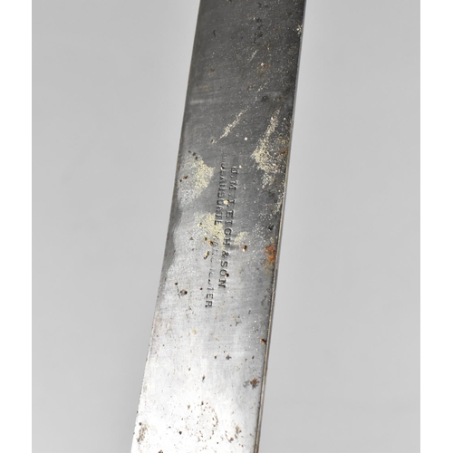 18 - An Early/Mid 20th Century Horn Handled Pallet Knife by JM Leigh and Son, Manchester