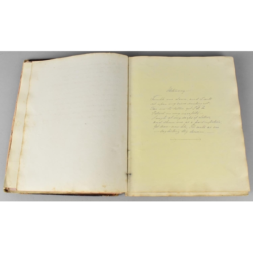 185 - A 19th Century Handwritten Book of Scriptures Dated 1841, Condition Issues To Binding