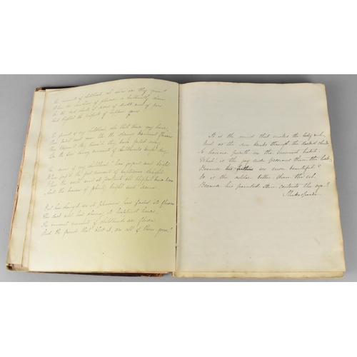 185 - A 19th Century Handwritten Book of Scriptures Dated 1841, Condition Issues To Binding