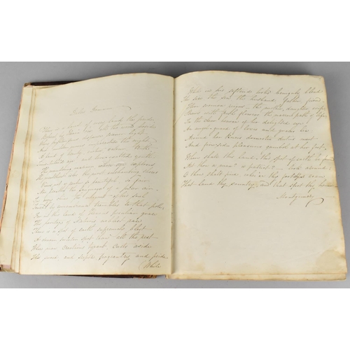 185 - A 19th Century Handwritten Book of Scriptures Dated 1841, Condition Issues To Binding