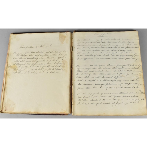 185 - A 19th Century Handwritten Book of Scriptures Dated 1841, Condition Issues To Binding