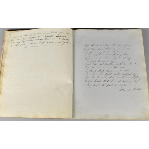 185 - A 19th Century Handwritten Book of Scriptures Dated 1841, Condition Issues To Binding