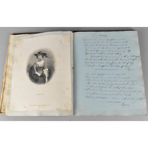 185 - A 19th Century Handwritten Book of Scriptures Dated 1841, Condition Issues To Binding