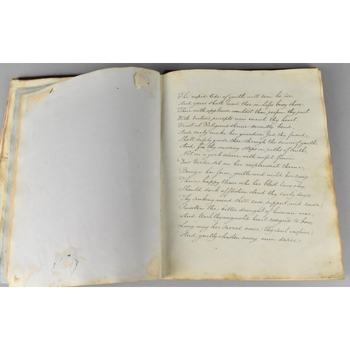 185 - A 19th Century Handwritten Book of Scriptures Dated 1841, Condition Issues To Binding