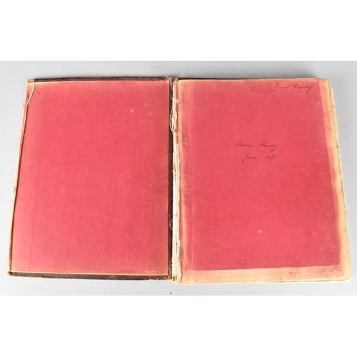 185 - A 19th Century Handwritten Book of Scriptures Dated 1841, Condition Issues To Binding