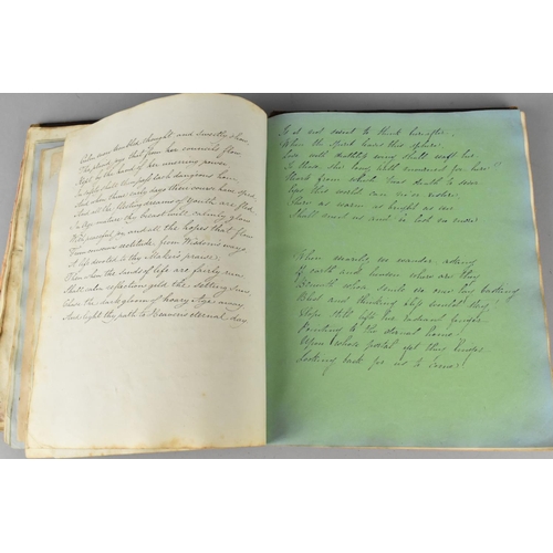 185 - A 19th Century Handwritten Book of Scriptures Dated 1841, Condition Issues To Binding