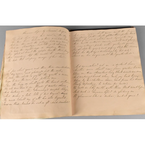 185 - A 19th Century Handwritten Book of Scriptures Dated 1841, Condition Issues To Binding