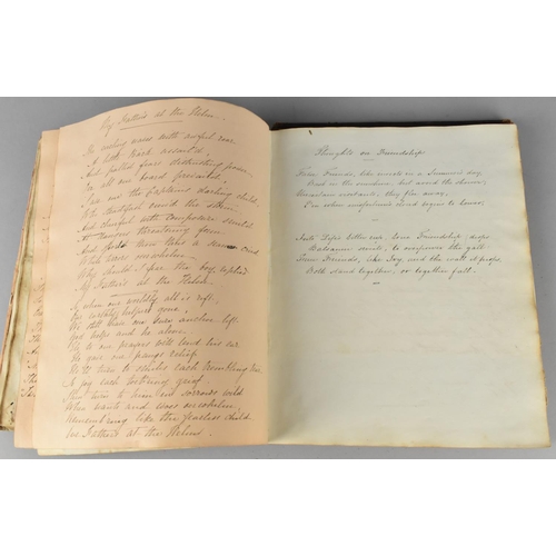 185 - A 19th Century Handwritten Book of Scriptures Dated 1841, Condition Issues To Binding