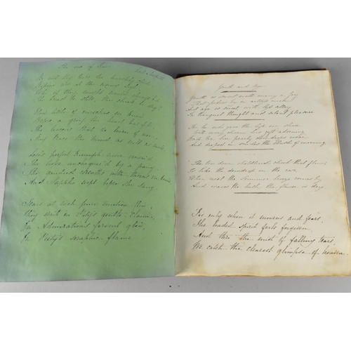 185 - A 19th Century Handwritten Book of Scriptures Dated 1841, Condition Issues To Binding