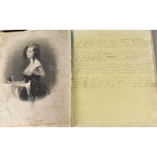 185 - A 19th Century Handwritten Book of Scriptures Dated 1841, Condition Issues To Binding