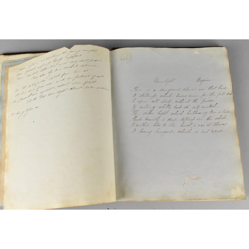 185 - A 19th Century Handwritten Book of Scriptures Dated 1841, Condition Issues To Binding