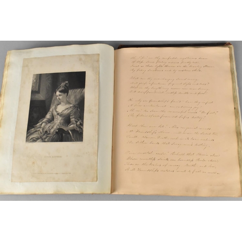 185 - A 19th Century Handwritten Book of Scriptures Dated 1841, Condition Issues To Binding