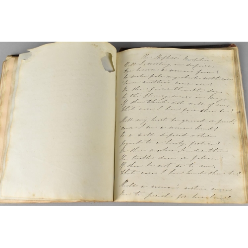 185 - A 19th Century Handwritten Book of Scriptures Dated 1841, Condition Issues To Binding