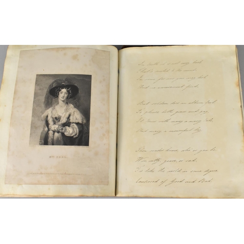 185 - A 19th Century Handwritten Book of Scriptures Dated 1841, Condition Issues To Binding