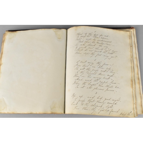 185 - A 19th Century Handwritten Book of Scriptures Dated 1841, Condition Issues To Binding