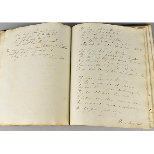 185 - A 19th Century Handwritten Book of Scriptures Dated 1841, Condition Issues To Binding