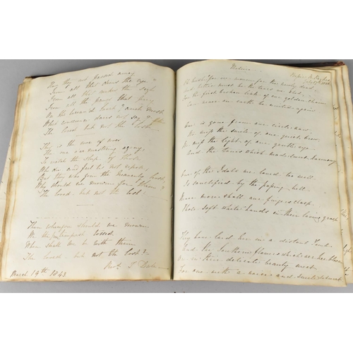 185 - A 19th Century Handwritten Book of Scriptures Dated 1841, Condition Issues To Binding