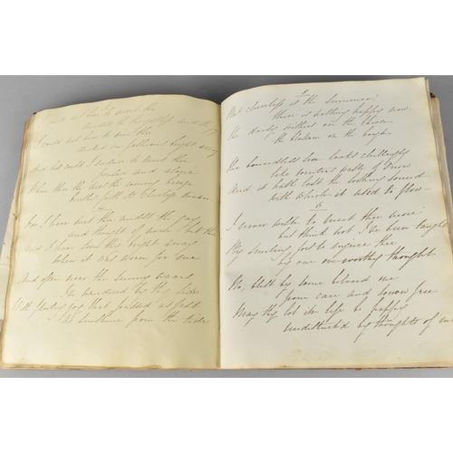 185 - A 19th Century Handwritten Book of Scriptures Dated 1841, Condition Issues To Binding