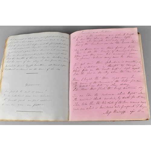 185 - A 19th Century Handwritten Book of Scriptures Dated 1841, Condition Issues To Binding