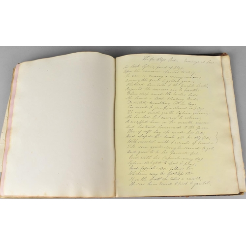 185 - A 19th Century Handwritten Book of Scriptures Dated 1841, Condition Issues To Binding