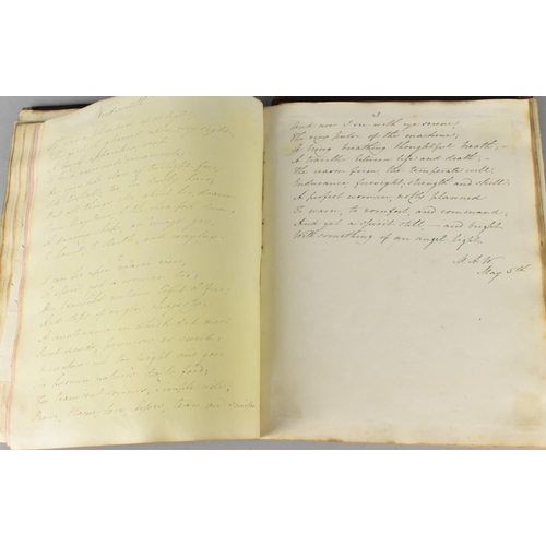 185 - A 19th Century Handwritten Book of Scriptures Dated 1841, Condition Issues To Binding