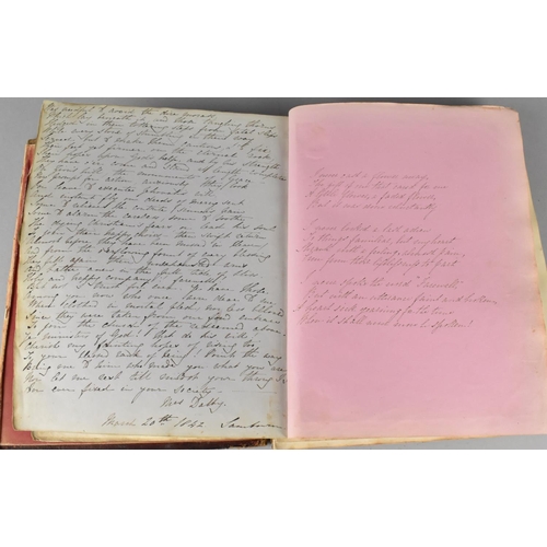 185 - A 19th Century Handwritten Book of Scriptures Dated 1841, Condition Issues To Binding