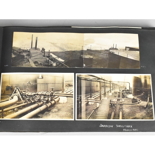 186 - A c.1930s Photo Album Belonging to Engineer W. Leighton Johnson, Detailing Shell Mex and BP Pipeline... 