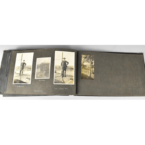 186 - A c.1930s Photo Album Belonging to Engineer W. Leighton Johnson, Detailing Shell Mex and BP Pipeline... 