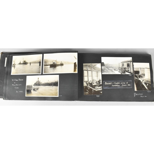 186 - A c.1930s Photo Album Belonging to Engineer W. Leighton Johnson, Detailing Shell Mex and BP Pipeline... 