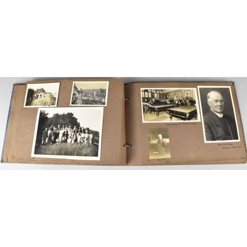 187 - A c.1930s Album Containing Various Monochromatic Photographs of Bournemouth, The Broads Etc (Family ... 