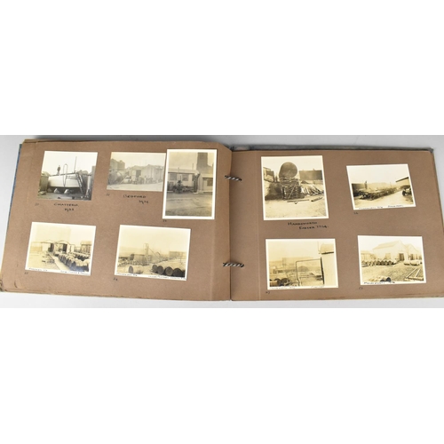 187 - A c.1930s Album Containing Various Monochromatic Photographs of Bournemouth, The Broads Etc (Family ... 