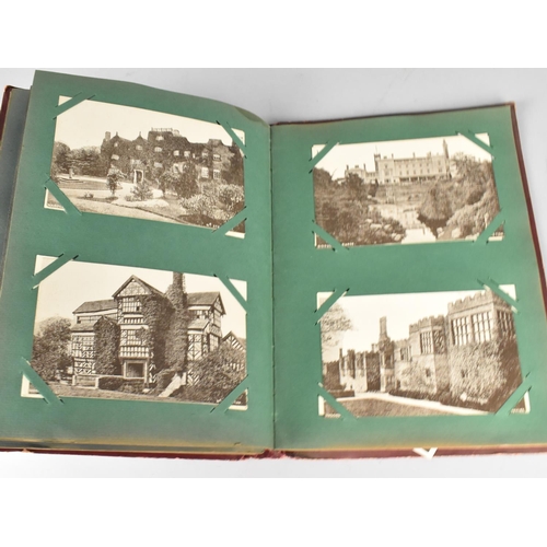 197 - An Edwardian Postcard Album Containing 100+ Postcards, Mainly Scenic and Buildings