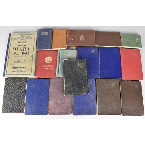 214 - A Collection of 18 Various WWII Period Diaries Belonging to CP Hirst, Gloucestershire