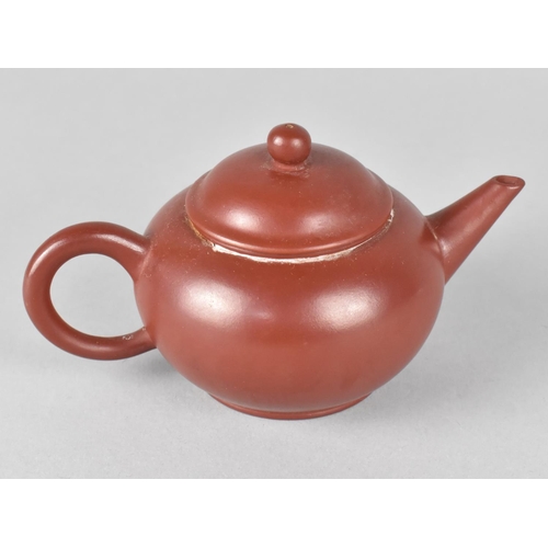 289 - A Chinese Yixing Teapot with Seal Mark to Base, 12x7cms High