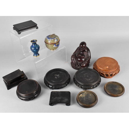 292 - A Collection of Various Oriental Stands, Cloisonne, Resin Buddha Etc