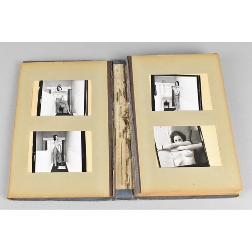 344 - A Mid 20th Century Photo Album Containing Photos From Nude Photo Shoot