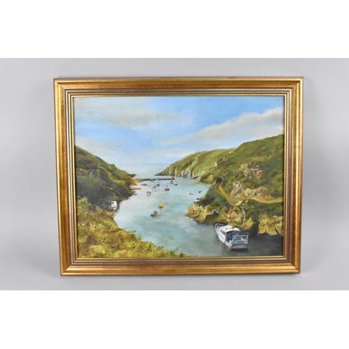 349 - A Framed Oil on Board Depicting Estuarine Scene, Signed Frank Smith and Dated 1987