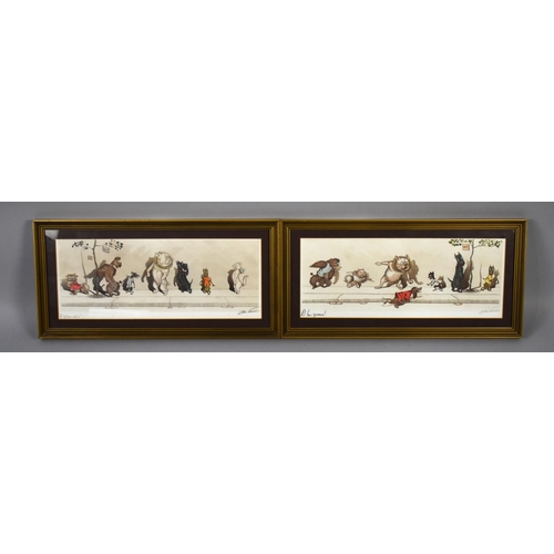 377 - Two Framed Boris O'Klein (FR. 1893-1985) Dogs of Paris Prints, Signed and Titled in Pencil