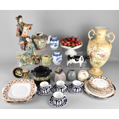 394 - A Collection of Various 19th and 20th Century Ceramics to comprise Qing Dynasty Chinese Famille Rose... 