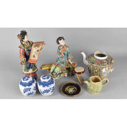 394 - A Collection of Various 19th and 20th Century Ceramics to comprise Qing Dynasty Chinese Famille Rose... 