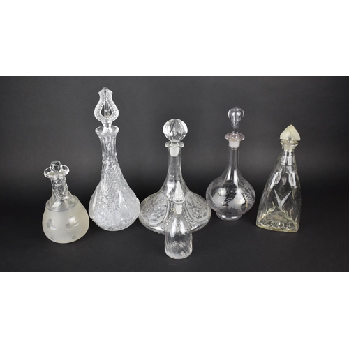 403 - A Collection of Various 19th and 20th Century Decanters, Condition Issues