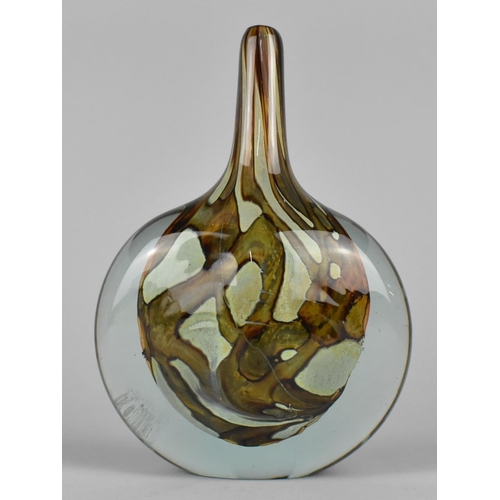 441 - A Mdina Glass Vase of Bottle Form, 19.5cms High