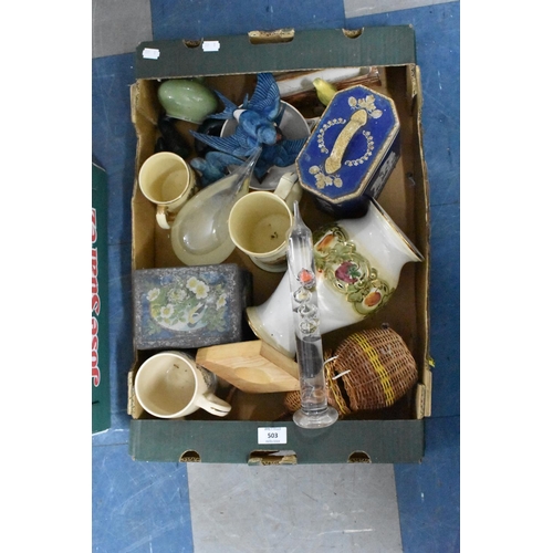 503 - A Collection of Various Items to comprise Swallow Wall Plaques, Vintage Tin, Tankards Etc