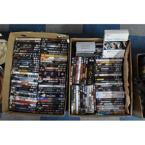 506 - Two Boxes of Various Mainstream DVDs Etc