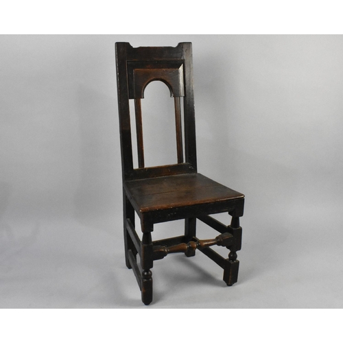 551 - An 18th/19th Century Oak Side Chair