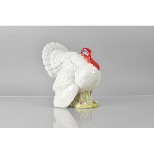 381 - A Beswick Study of a Turkey Designed by Albert Hallam, no. 1957, White Colourway